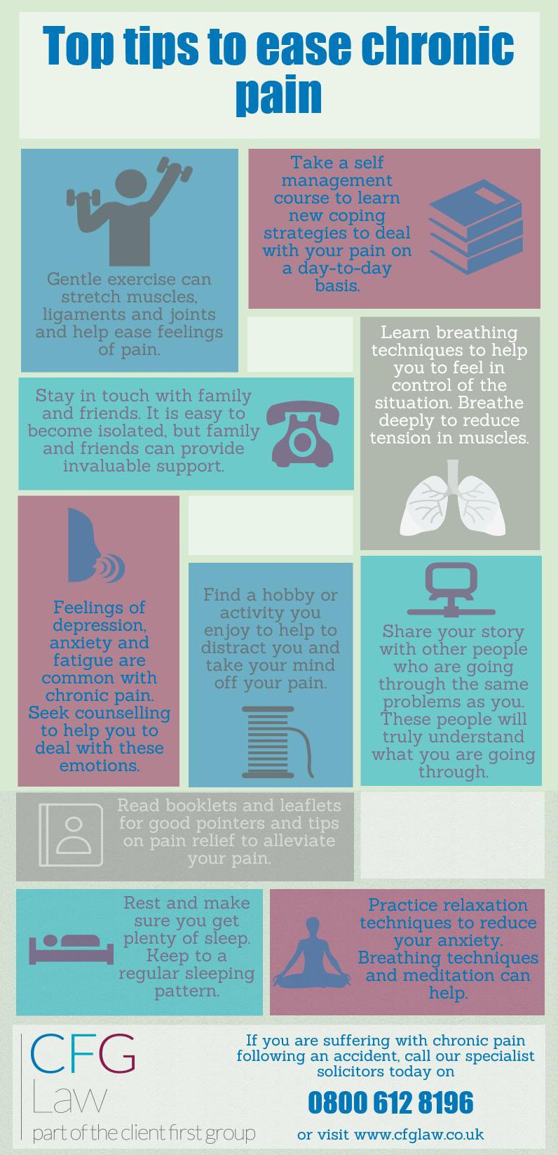 Infographic: Top tips to ease chronic pain
