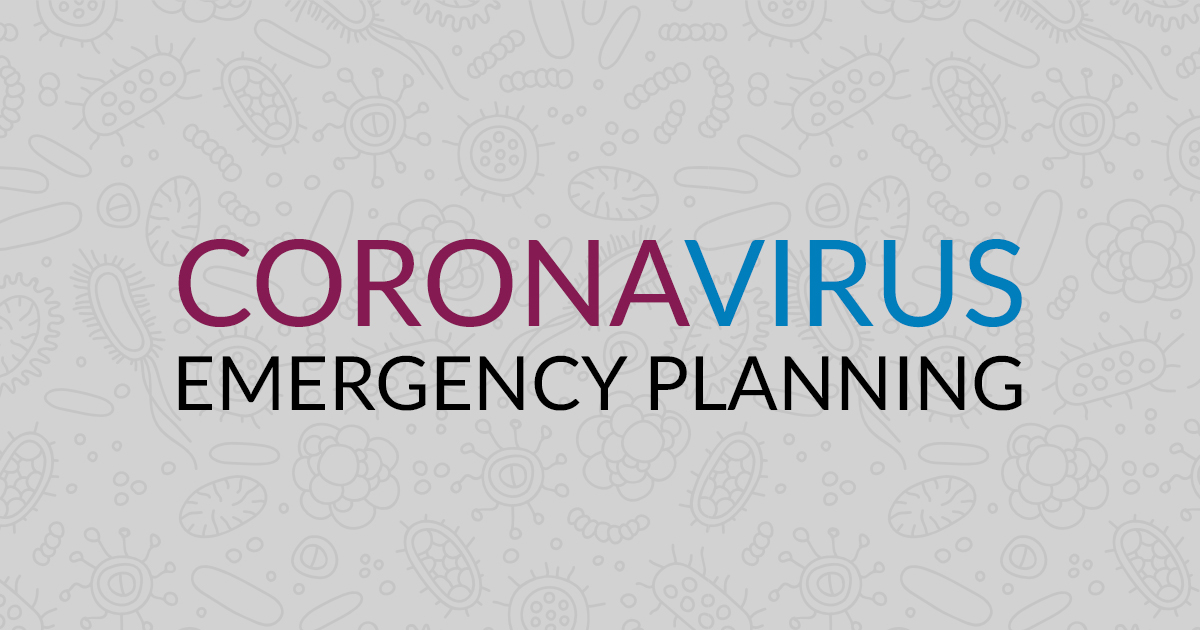 We're still open - Coronavirus emergency planning